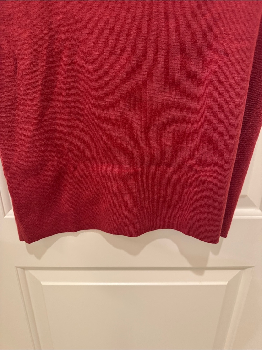 Ann Taylor Crimson Red Sleeveless Mock Neck Sweater fall autumn work wear - Picture 5 of 7